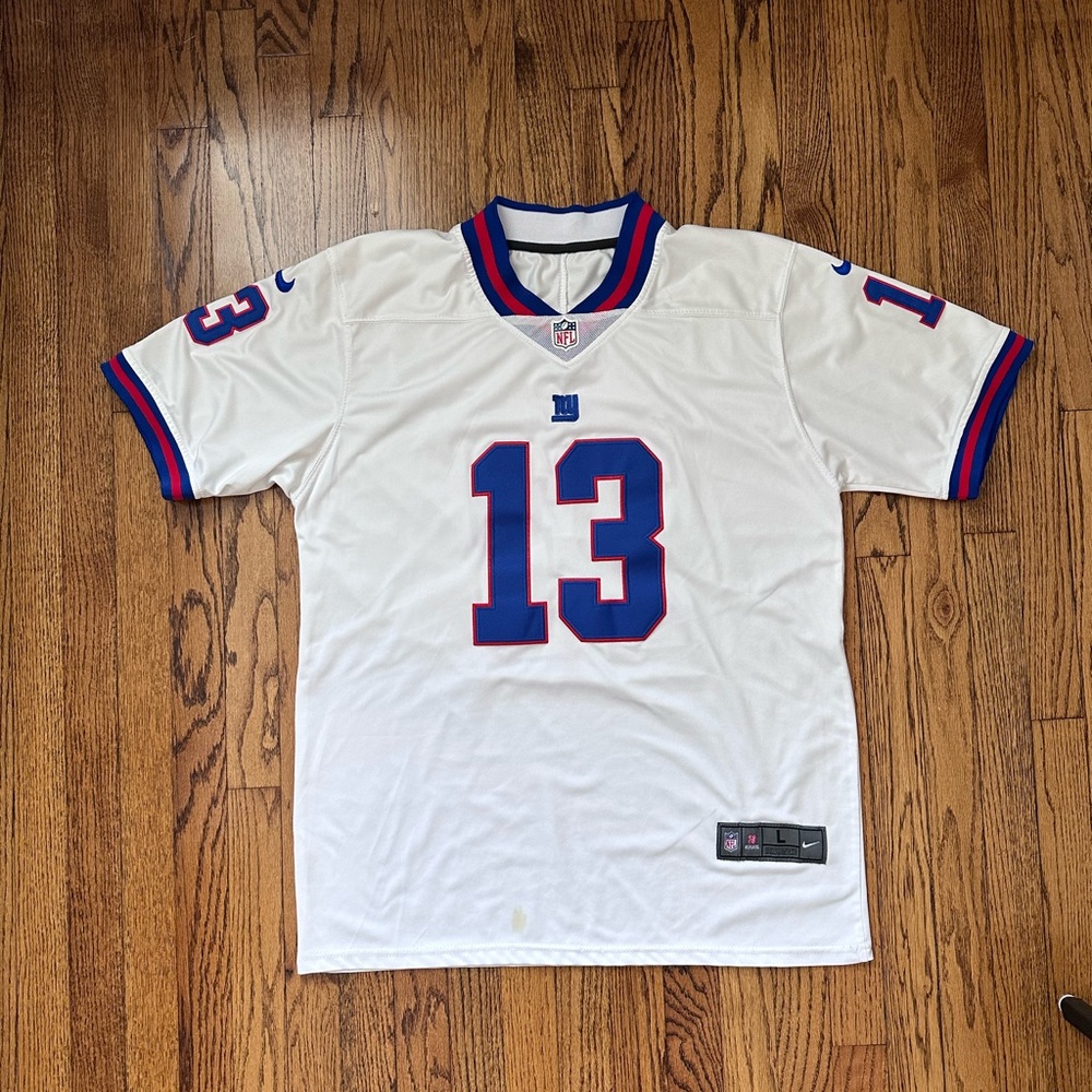 Odell Beckham Jr giants jersey white (used) w stains
